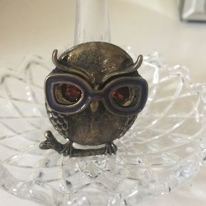 Owl ring(brown), band is stretchy